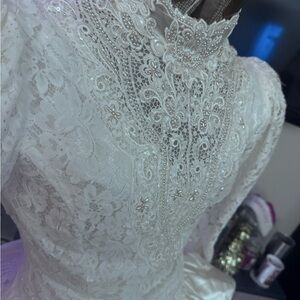 Jessica McClintock White Lace Wedding Dress